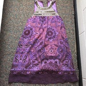 Purple pattern dress